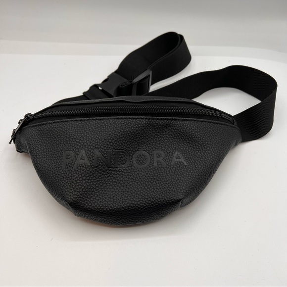 Pandora Black Leather Fanny Pack - Picture 1 of 3